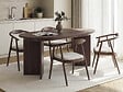 HABITAT ET JARDIN - Table repas extensible en bois 160/200 cm "Sorell" - 8 places - Marron - vignette