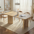 HABITAT ET JARDIN - Table à manger en bois "Linza" 180 x 90 x 75 cm - Chêne à miel - vignette