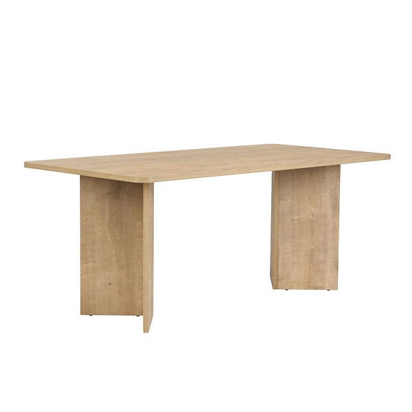 HABITAT ET JARDIN - Table à manger en bois "Linza" 180 x 90 x 75 cm - Chêne à miel - large