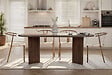 HABITAT ET JARDIN - Table à manger en bois "Sabella" 200 x 90 x 75 cm - Noyer - vignette