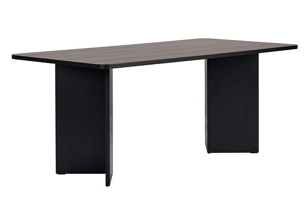 HABITAT ET JARDIN - Table à manger en bois "Linza" 180 x 90 x 75 cm - Bois Noir - large