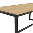 ID MARKET - Table à manger rectangle DETROIT 6 personnes design industriel 120 cm - vignette