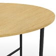 ID MARKET - Table à manger fixe ronde DETROIT 4-6 personnes design industriel 110 cm - vignette
