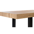 ID MARKET - Table à manger rectangle PHOENIX 8 personnes bois et noir 200 cm - vignette
