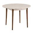 HABITAT ET JARDIN - Table à manger extensible en bois "Viona" 100 x 100 x 75 cm - Travertin - vignette