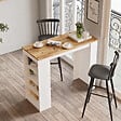 HABITAT ET JARDIN - Table de repas en bois "Setup" - 120 x 52 x 102 cm - Marron - vignette