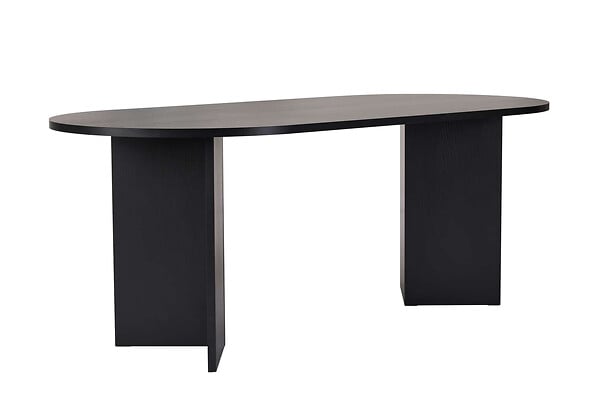 HABITAT ET JARDIN - Table à manger en bois "Sabella" 200 x 90 x 75 cm - Bois Noir - large