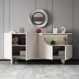 HABITAT ET JARDIN - Buffet en bois "Line" - 180 x 40 x 81 cm - Beige - vignette