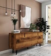 HABITAT ET JARDIN - Buffet en bois "Latina" - 180 x 45 x 80 cm - Marron - vignette