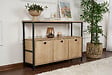 HABITAT ET JARDIN - Buffet en bois "Solace" - 120 x 30 x 77 cm - Beige - vignette