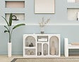 HABITAT ET JARDIN - Buffet en bois "Liva" - 120 x 37 x 74 cm - Blanc - vignette