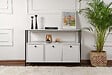 HABITAT ET JARDIN - Buffet en bois "Solace" - 120 x 30 x 77 cm - Blanc - vignette