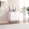 HABITAT ET JARDIN - Buffet en bois "Lina" - 72 x 36 x 73 cm - Blanc - vignette
