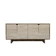 HABITAT ET JARDIN - Buffet en bois "Istemi" - 180 x 40 x 81 cm - Travertin - vignette