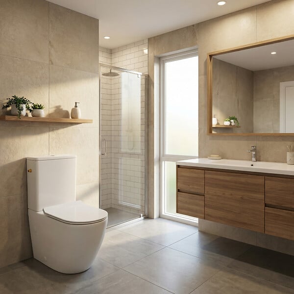 CERAMIA - PixL WC à poser sans bride + abattant SoftClose + réservoir de chasse, alimentation latérale, blanc brillant (CEPX030RREXVP) - large