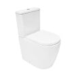 SWISS AQUA TECHNOLOGIES - Fusion WC à poser sans bride, rinçage Vortex, avec abattant SoftClose, blanc (SATFUS031RTORVP) - vignette