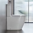 SWISS AQUA TECHNOLOGIES - Fusion WC à poser sans bride, rinçage Vortex, avec abattant SoftClose, blanc (SATFUS031RTORVP) - vignette
