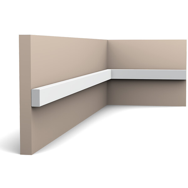 ORAC DECOR - SX194 Plinthe Orac Decor - 2 x 1 x 200cm (h x p x L) - plinthe décorative polymère Pack 2 pièces - large
