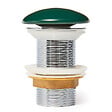 SWISS AQUA TECHNOLOGIES - Bonde à écoulement libre Infinitio 5/4" sans trop-plein pour lavabos et vasques, vert profond mat (PZATKADGEM) - vignette