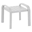 HESPERIDE - Salon de jardin duo "Elyn" noisette & blanc 2 places en aluminium - vignette