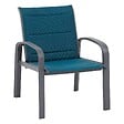 HESPERIDE - Salon de jardin duo "Elyn" bleu canard & graphite 2 places en aluminium - vignette