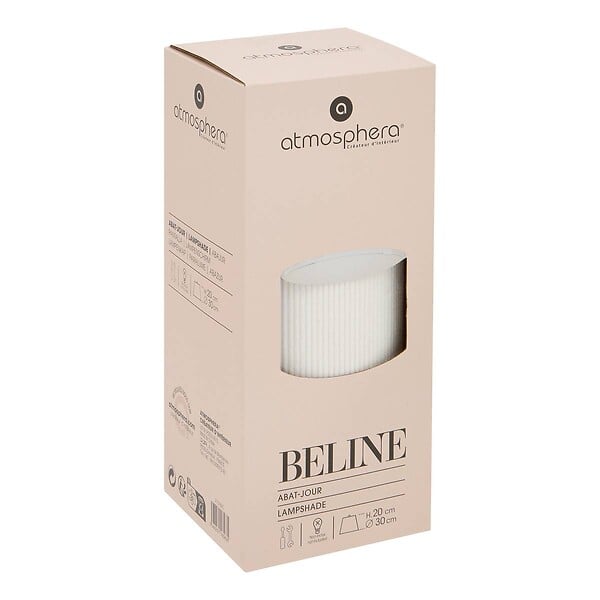 ATMOSPHERA - Abat-jour Beline D30cm blanc - large