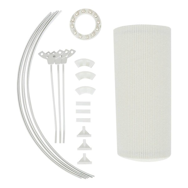 ATMOSPHERA - Abat-jour Beline D40cm blanc - large