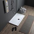 KIAMAMI VALENTINA - Receveur De Douche Rectangulaire 120X80 En Acrylique Et Abs Blanc | Alba - vignette