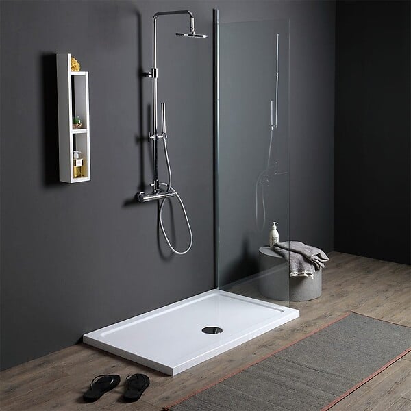 KIAMAMI VALENTINA - Receveur De Douche Rectangulaire 120X80 En Acrylique Et Abs Blanc | Alba - large