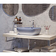 SWISS AQUA TECHNOLOGIES - Bonde à écoulement libre Infinitio 5/4" sans trop-plein pour lavabos et vasques, bleu profond mat (PZATKADBLM) - vignette