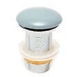 SWISS AQUA TECHNOLOGIES - Bonde à écoulement libre Infinitio 5/4" sans trop-plein pour lavabos et vasques, bleu profond mat (PZATKADBLM) - vignette