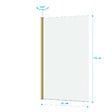 AURLANE - Pare baignoire Rabattable 80x140cm - Profilé Or Doré Brossé - Verre Trempé 4mm - ELEMENTARY - vignette