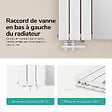 EMKE - EMKE Radiateur Miroir Vertical Design Blanc pour Chauffage Central - 1800x608mm - 1788W - Double Panneau - vignette