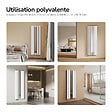 EMKE - EMKE Radiateur Miroir Vertical Design Blanc pour Chauffage Central - 1800x608mm - 1788W - Double Panneau - vignette