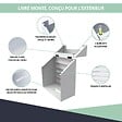 ATOLE - Cache tuyau Arrosage en Aluminium thermolaqué pour dévidoir mural - Taille 1 - Blanc. - vignette