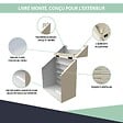 ATOLE - Cache tuyau d'Arrosage en Aluminium thermolaqué pour dévidoir mural - Taille 2 - Crème. - vignette