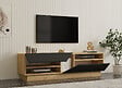 HABITAT ET JARDIN - Meuble TV en bois "Yaprak" - 160 x 40 x 45 cm - Saphir, Anthracite - vignette
