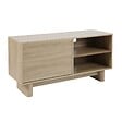 OVIALA - Meuble TV 120 cm scandinave bois clair - Bowy - vignette