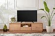 HABITAT ET JARDIN - Meuble TV en bois "Vanguard" - 160 x 29 x 42 cm - Pin atlantique - vignette