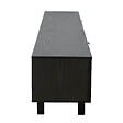OVIALA - Meuble TV 2 portes rectangulaire L160 cm noir - Juno - vignette