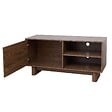 OVIALA - Meuble TV 120 cm scandinave bois foncé - Bowy - vignette