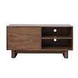 OVIALA - Meuble TV 120 cm scandinave bois foncé - Bowy - vignette