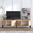 HABITAT ET JARDIN - Meuble TV en bois "Nora" - 180 x 35 x 50 cm - Chêne Saphir - vignette