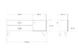 HABITAT ET JARDIN - Meuble TV en bois "Jena" - 120 x 29 x 50 cm - Pin Atlantique - vignette