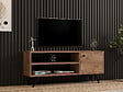 HABITAT ET JARDIN - Meuble TV en bois "Jena" - 120 x 29 x 50 cm - Pin Atlantique - vignette