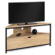 ID MARKET - Meuble TV 100 cm d'angle DETROIT avec placard design industriel - vignette