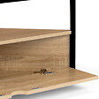 ID MARKET - Meuble TV 100 cm d'angle DETROIT avec placard design industriel - vignette