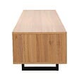 OVIALA - Meuble TV 2 portes rectangulaire L160 cm bois clair - Julio - vignette