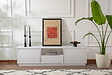 HABITAT ET JARDIN - Meuble TV en bois "Vanguard" - 160 x 29 x 42 cm - Blanc naturel - vignette