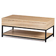 ID MARKET - Ensemble meubles de salon buffet, table basse relevable et meuble TV DETROIT design industriel - vignette